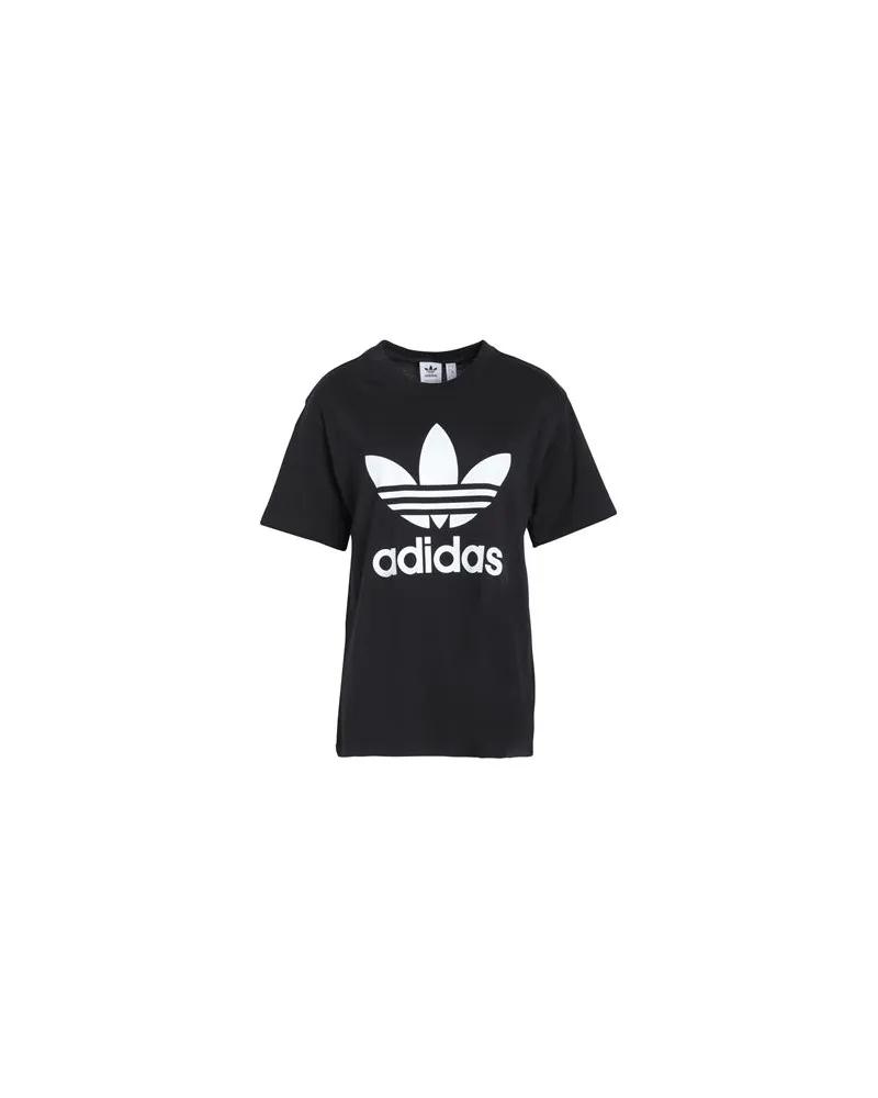 adidas TREFOIL TEE  - TOPS - T-shirtsauf YOOX.COM Schwarz