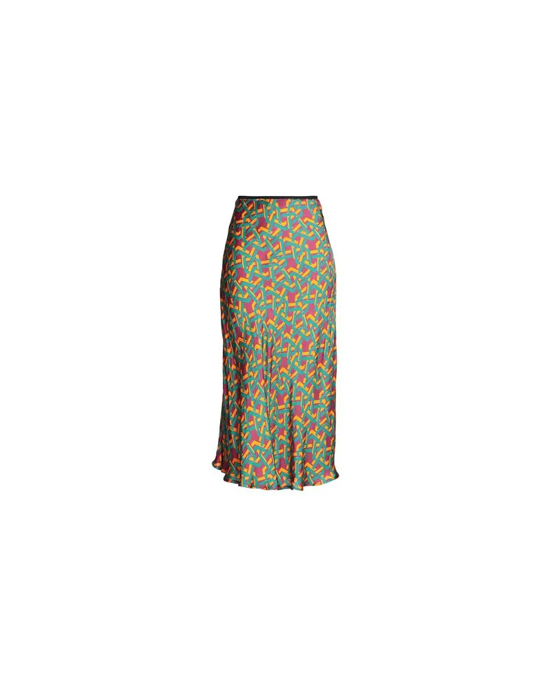 8 by Yoox MULTICOLOR SATIN LONG SKIRT  - HOSEN & RÖCKE - Maxi-Röckeauf YOOX.COM Purpur