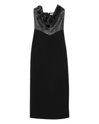 Alessandra Rich Midi-Kleid Schwarz