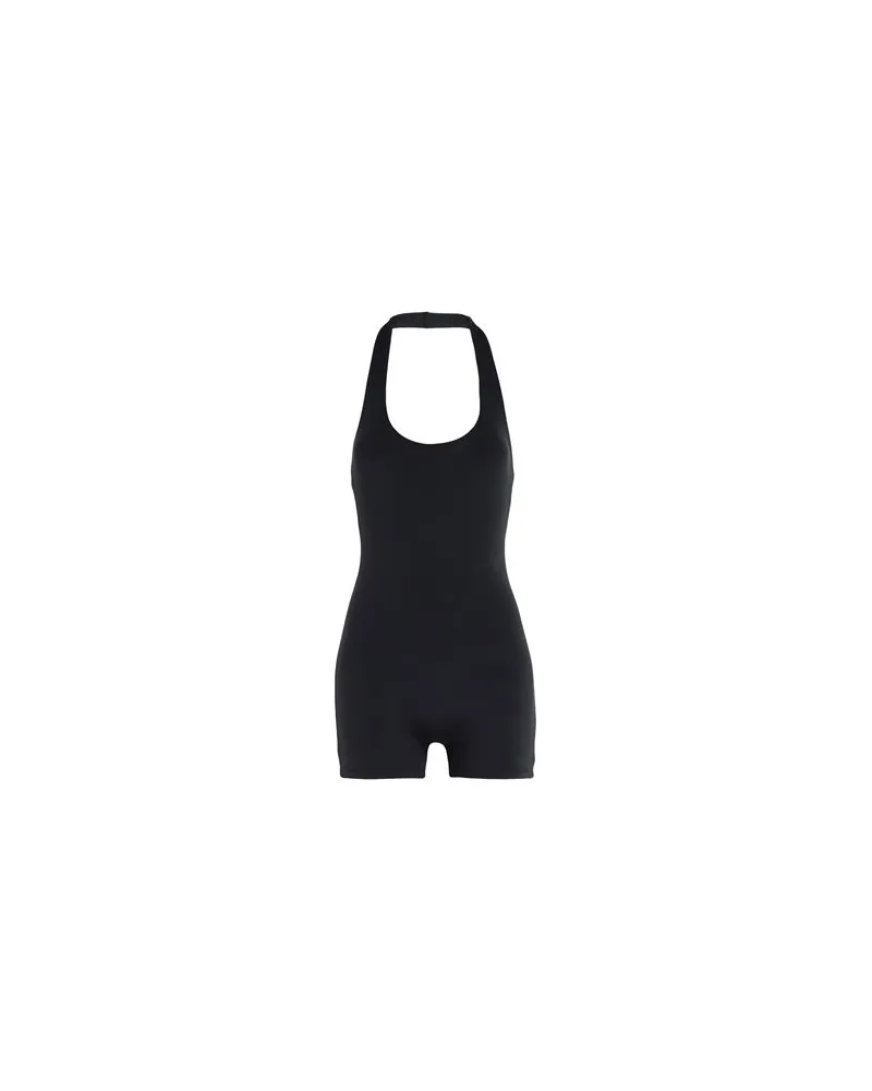 Frankies Bikinis AURORA ELASTANE BODYSUIT  - OVERALLS - Playsuitsauf YOOX.COM Schwarz
