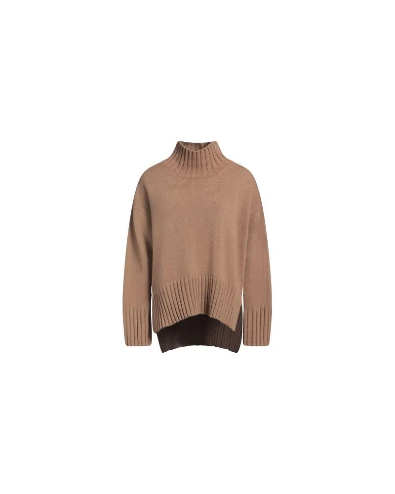 Alpha Studio STRICKWAREN - Rollkragenpulloverauf YOOX.COM Kamel