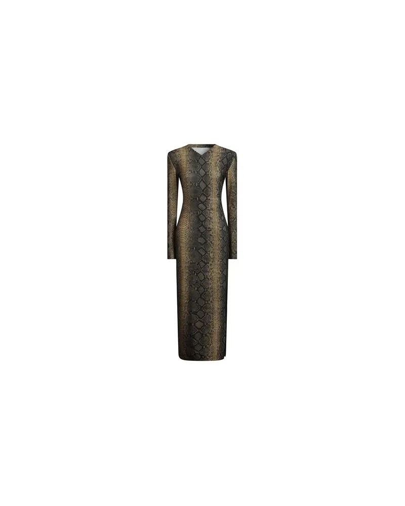 Norma Kamali KLEIDER - Maxi-Kleiderauf YOOX.COM Militärgrün