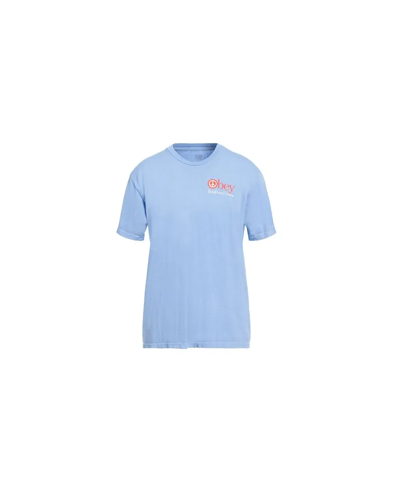 Obey TOPS - T-shirtsauf YOOX.COM Hellblau
