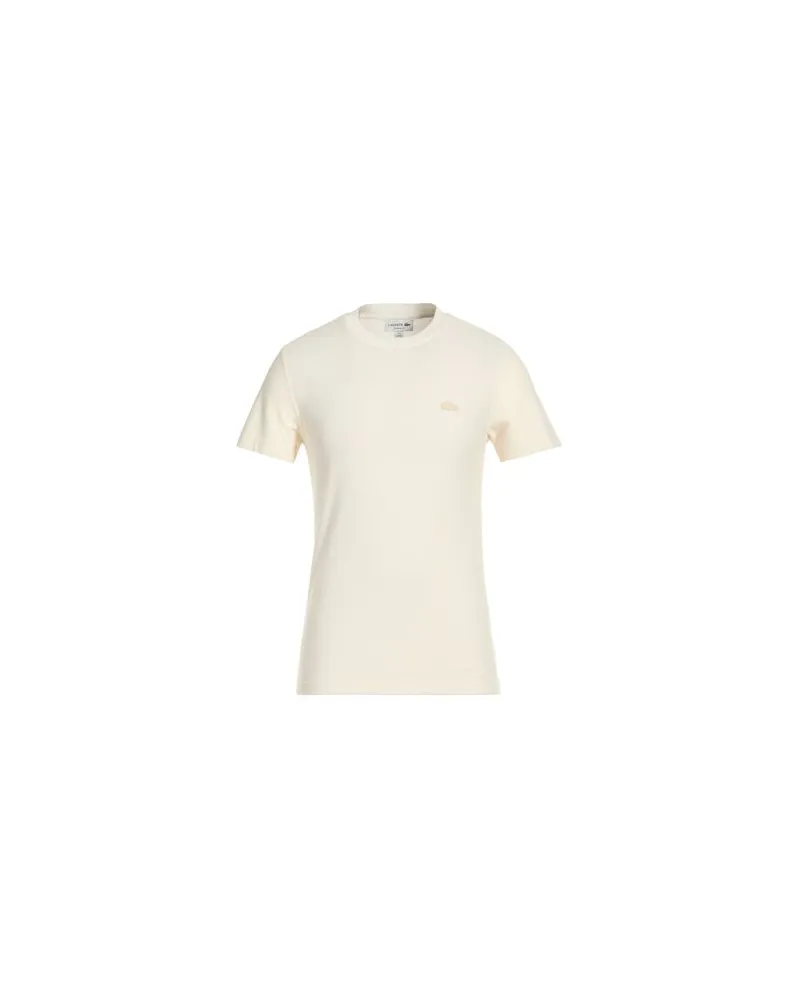 Lacoste TOPS - T-shirtsauf YOOX.COM Cremeweiß