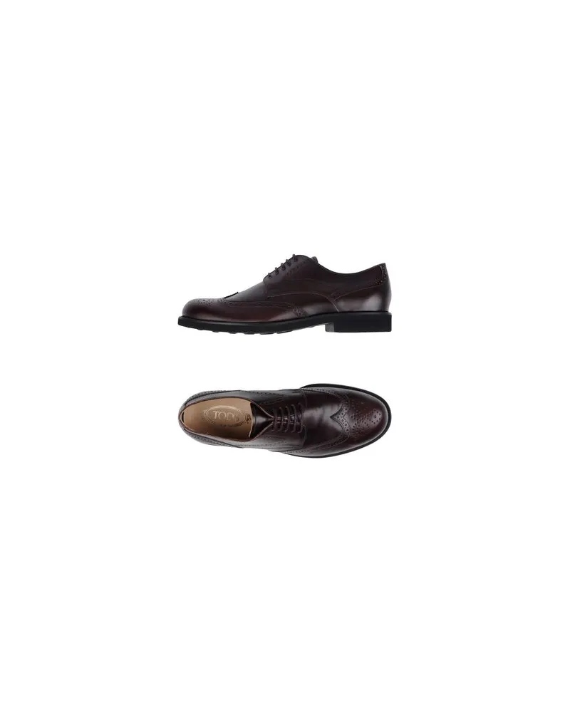 TOD'S SCHUHE - Schnürschuheauf YOOX.COM Bordeaux
