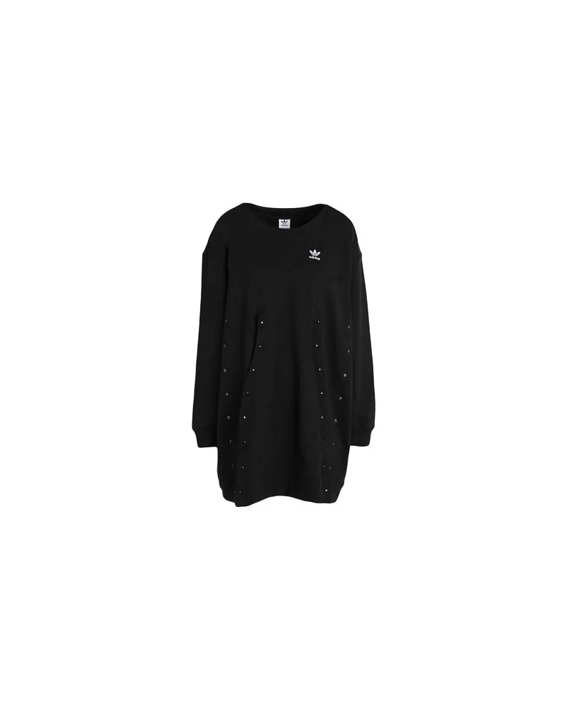 adidas SWEATER DRESS  - KLEIDER - Mini-Kleiderauf YOOX.COM Schwarz