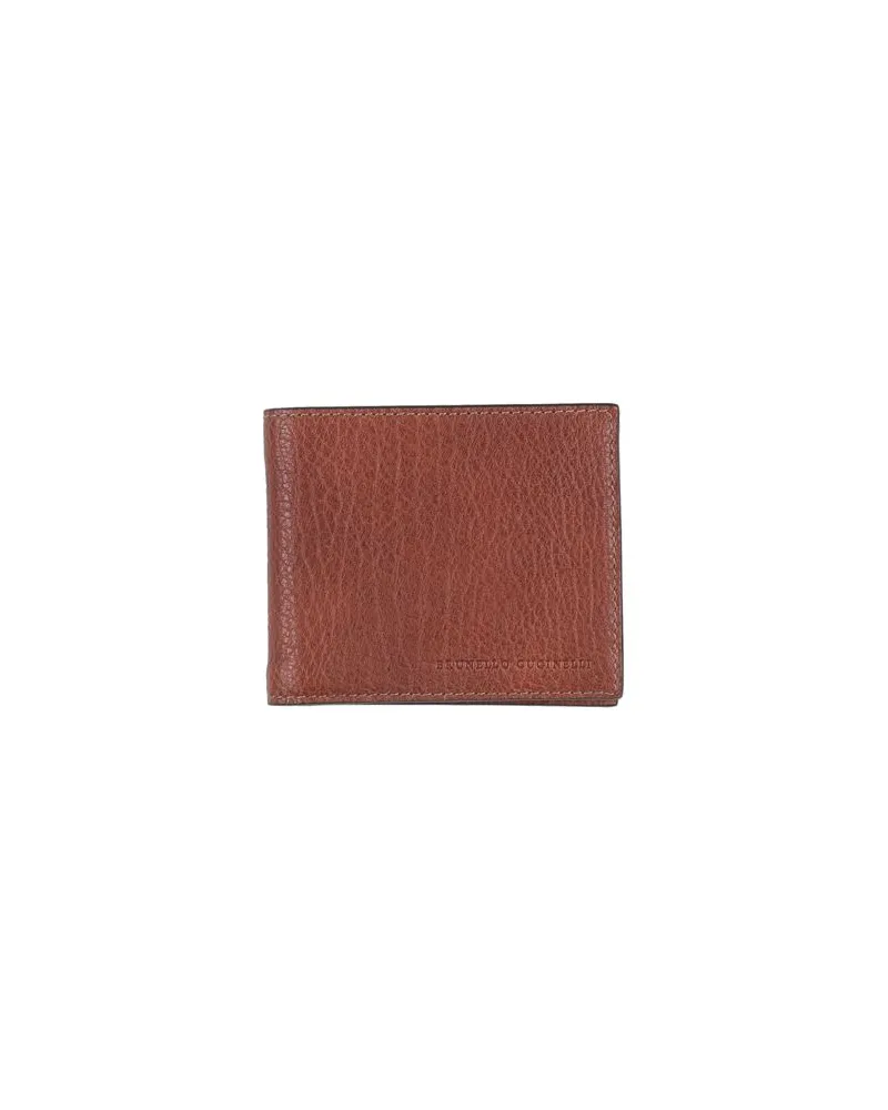 Brunello Cucinelli Kleinlederwaren - Brieftaschenauf YOOX.COM Braun