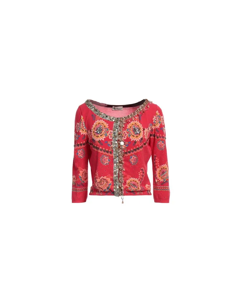 Blumarine STRICKWAREN - Strickjackenauf YOOX.COM Rot