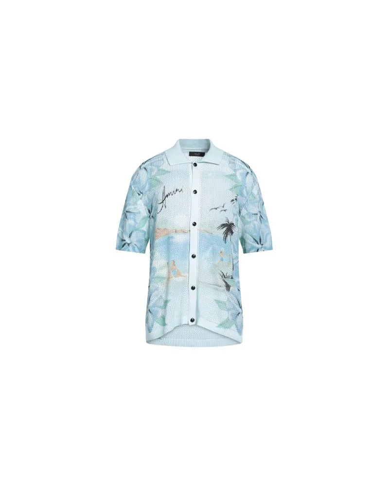 Amiri STRICKWAREN - Strickjackenauf YOOX.COM Himmelblau