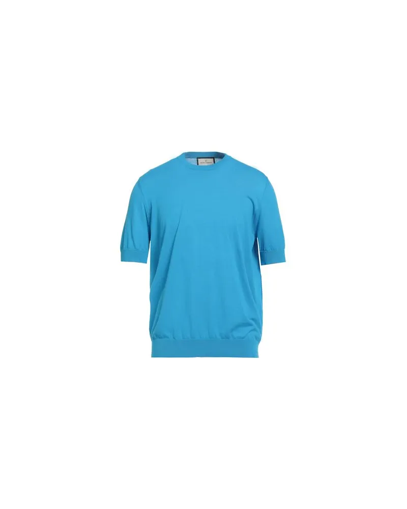 Bruno Manetti STRICKWAREN - Pulloverauf YOOX.COM Azurblau