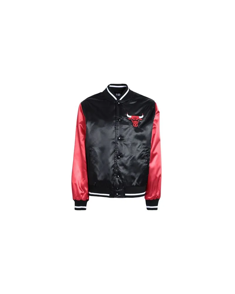 New Era NBA SATIN BOMBER CHIBUL - NBA SATIN BOMBER CHIBUL - JACKEN & MÄNTEL - Jacken und Anoraksauf YOOX.COM Schwarz