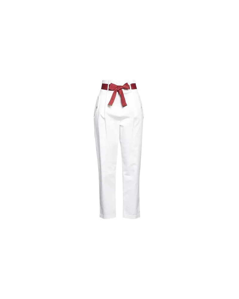 Pinko HOSEN & RÖCKE - Hosenauf YOOX.COM Weiß