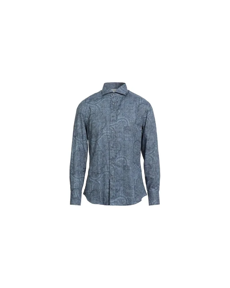 Brunello Cucinelli TOPS - Hemdenauf YOOX.COM Blau