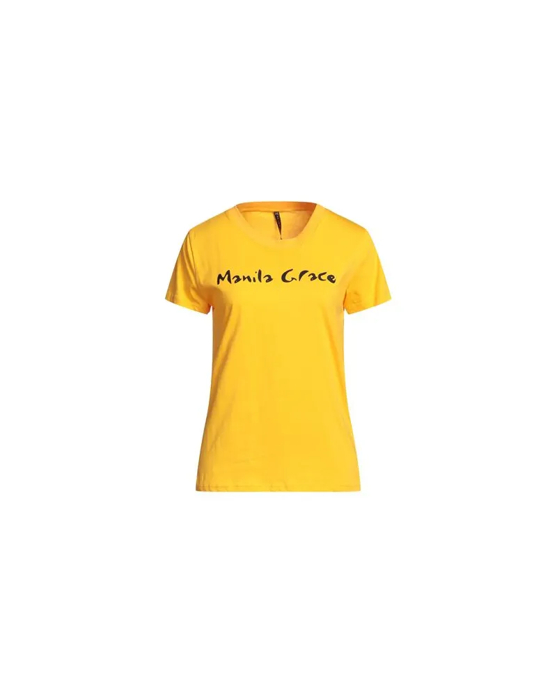 Manila Grace TOPS - T-shirtsauf YOOX.COM Ringelblume