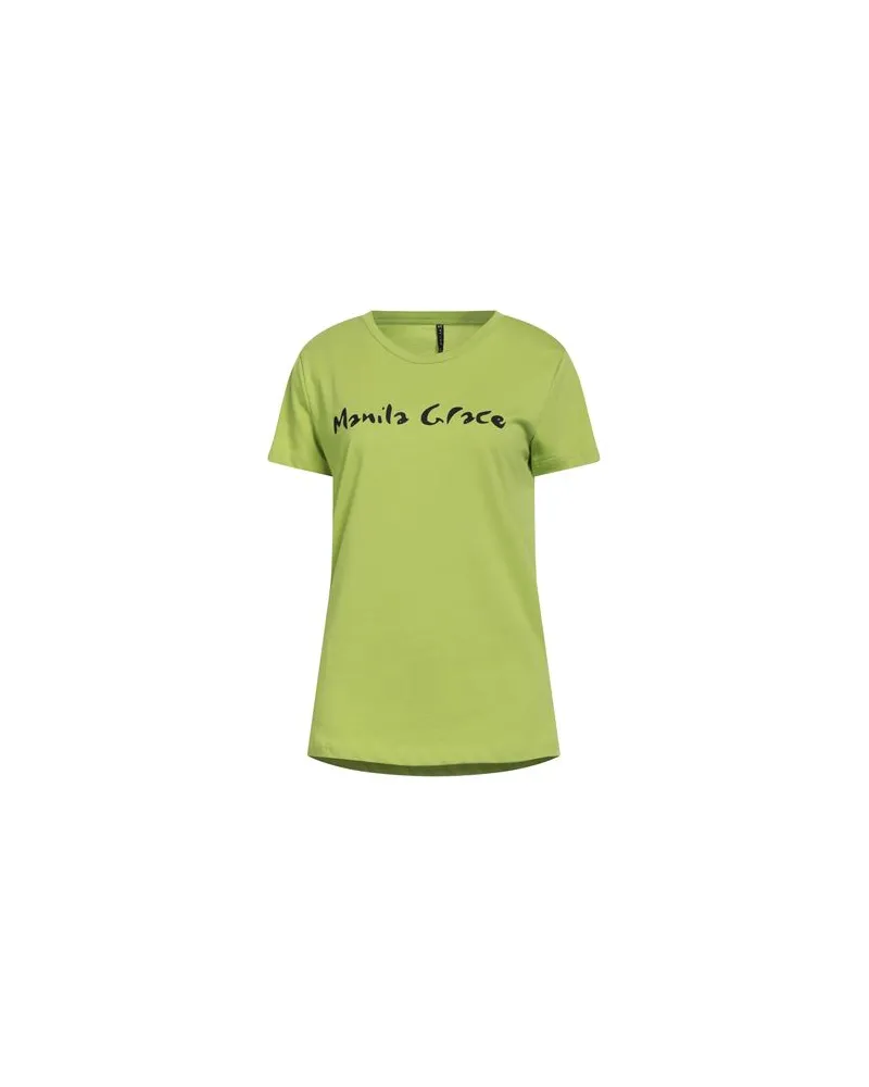 Manila Grace TOPS - T-shirtsauf YOOX.COM Säuregrün