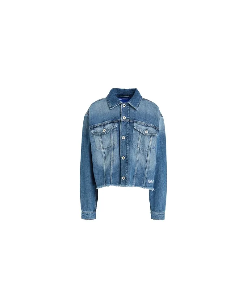 Karl Lagerfeld JACKEN & MÄNTEL - Jeansjacken/Mäntelauf YOOX.COM Blau