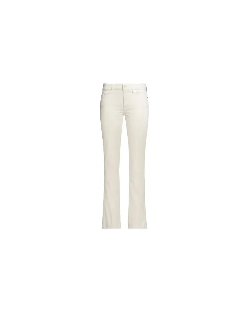 7 for all mankind HOSEN & RÖCKE - Hosenauf YOOX.COM Cremeweiß