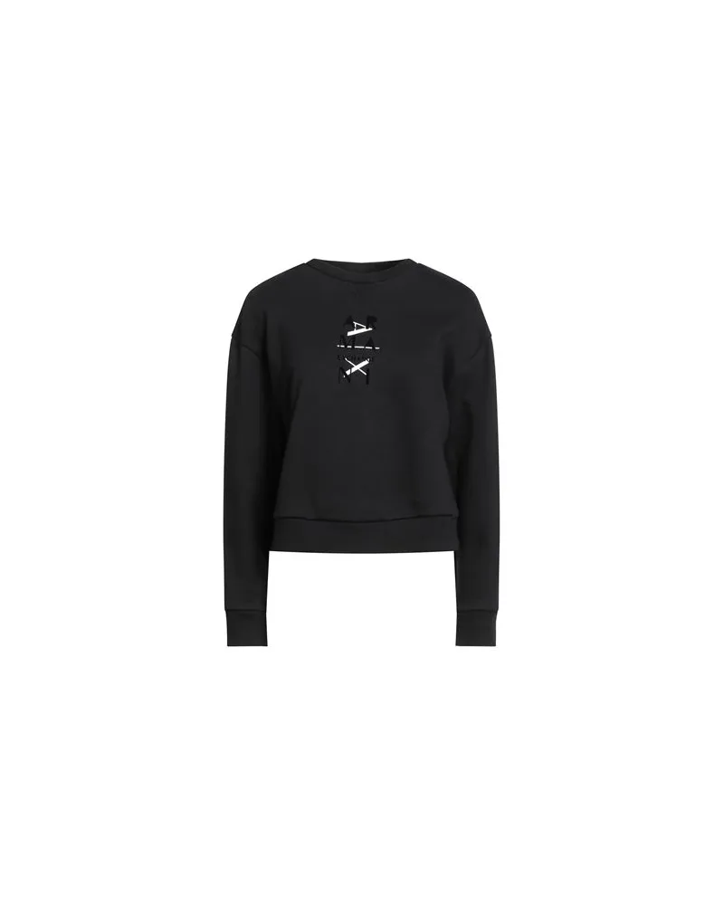 Armani Exchange TOPS - Sweatshirtsauf YOOX.COM Schwarz