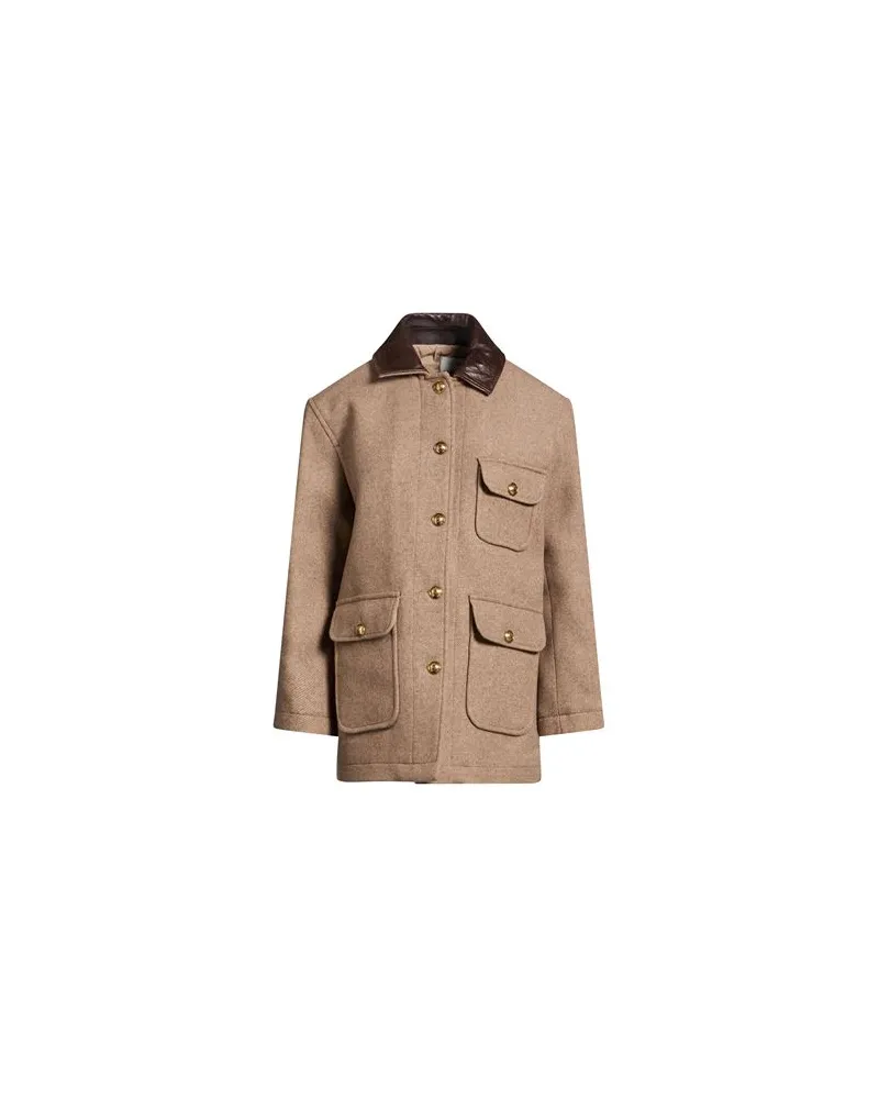Sandro JACKEN & MÄNTEL - Mäntelauf YOOX.COM Beige