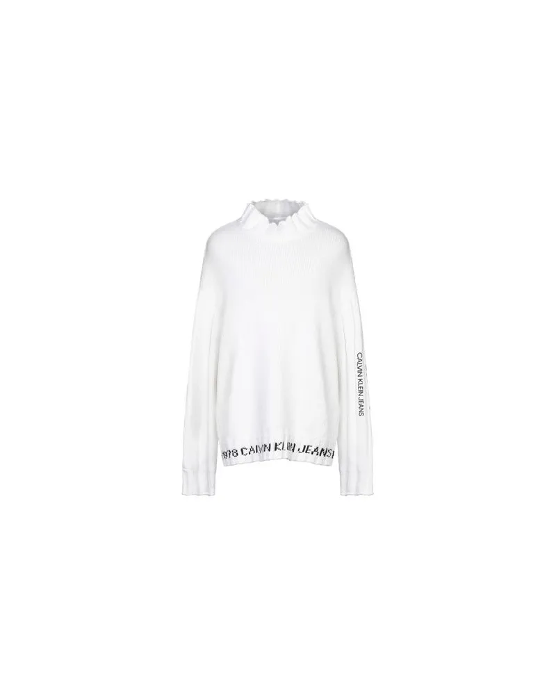 Calvin Klein STRICKWAREN - Rollkragenpulloverauf YOOX.COM Weiß
