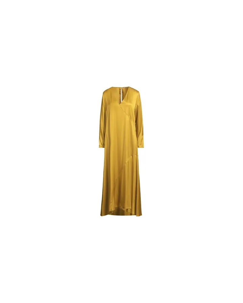 Pomandère KLEIDER - Midi-Kleiderauf YOOX.COM Senf