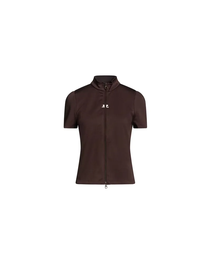 Courrèges TOPS - Sweatshirtsauf YOOX.COM Dunkelbraun