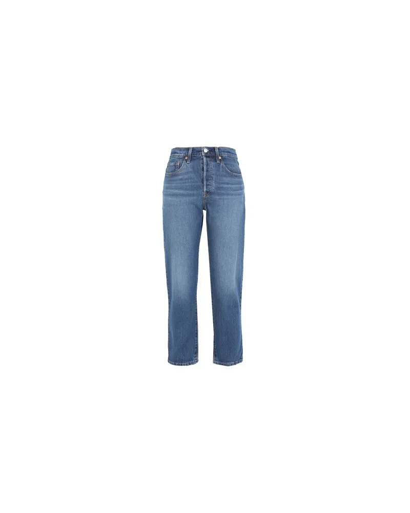 Levi's 501 CROP  - HOSEN & RÖCKE - Jeanshosenauf YOOX.COM Blau