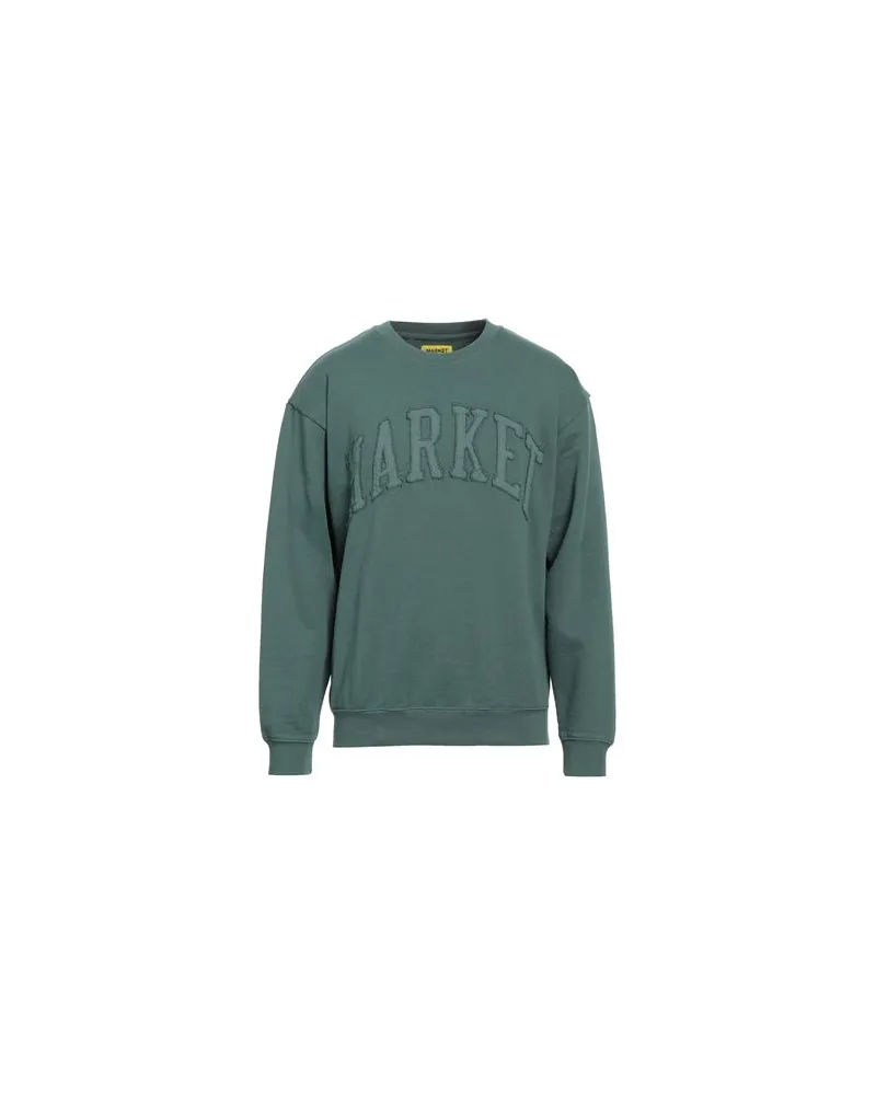 Market VINTAGE WASH CREWNECK  - TOPS - Sweatshirtsauf YOOX.COM Dunkelgrün