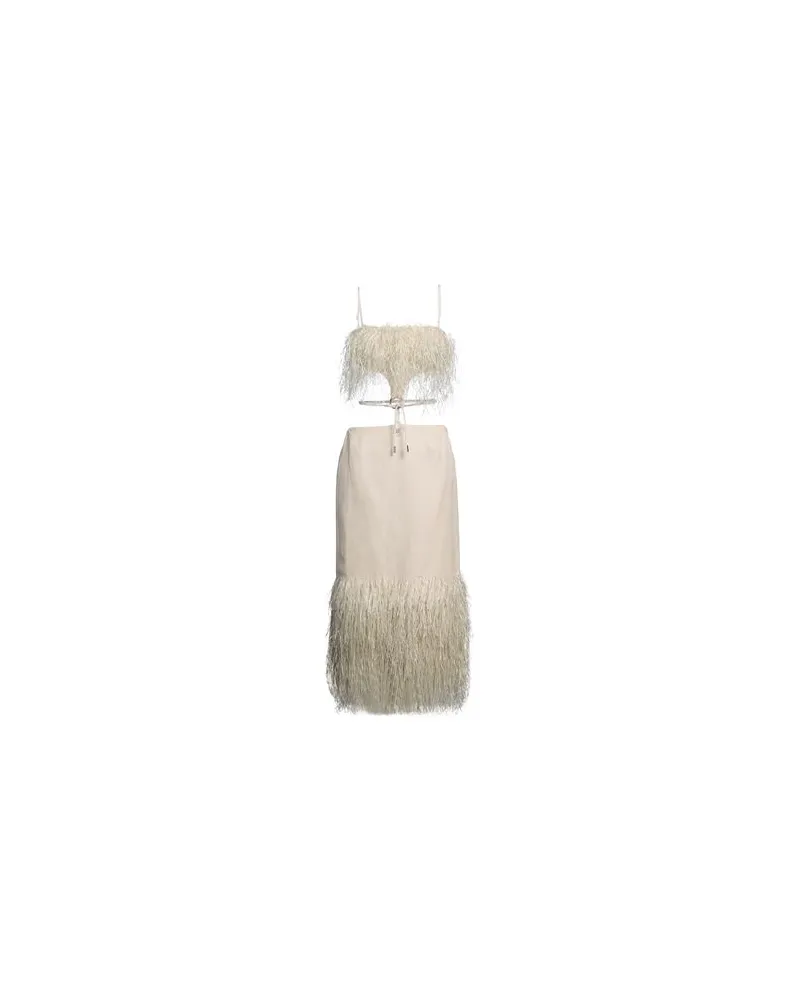 Jacquemus KLEIDER - Maxi-Kleiderauf YOOX.COM Beige