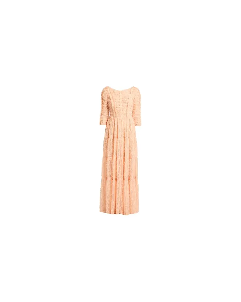 Elisabetta Franchi KLEIDER - Maxi-Kleiderauf YOOX.COM Pfirsich