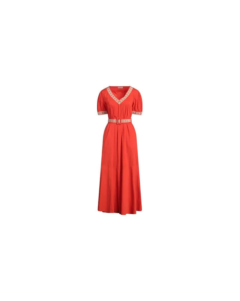 Purotatto KLEIDER - Maxi-Kleiderauf YOOX.COM Tomatenrot
