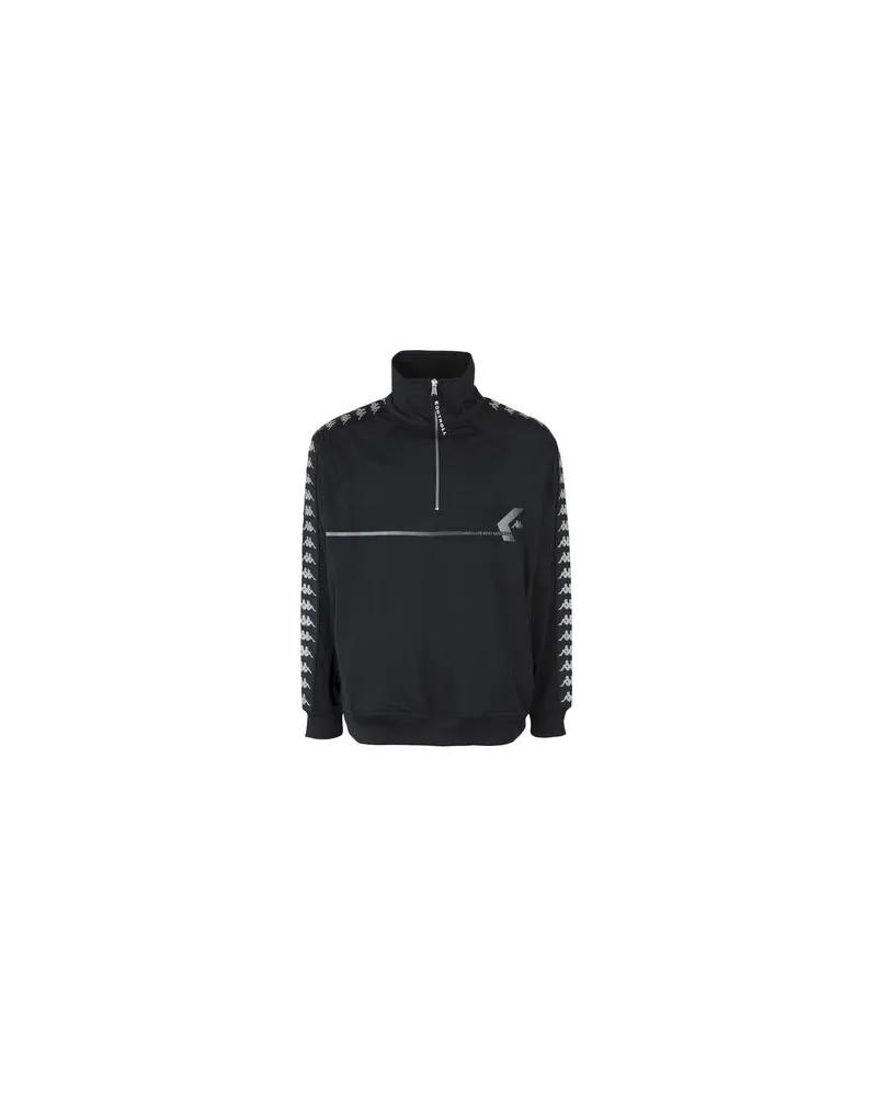 Kappa KONTROLL HALF ZIP BANDA   - TOPS - Sweatshirtsauf YOOX.COM Schwarz