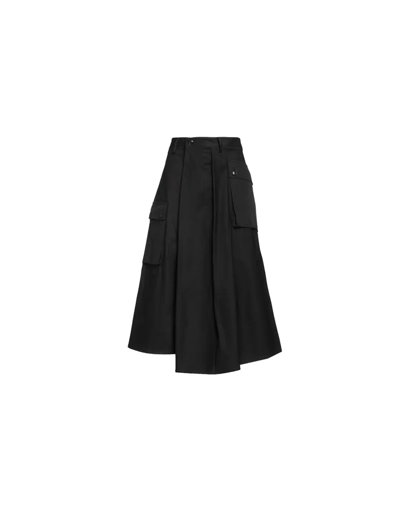 Yohji Yamamoto HOSEN & RÖCKE - Midi-Röckeauf YOOX.COM Schwarz