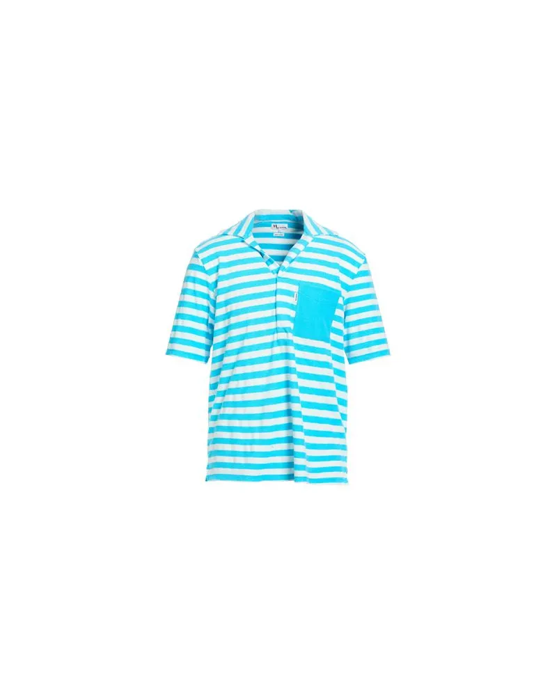 Doppiaa TOPS - Poloshirtsauf YOOX.COM Himmelblau