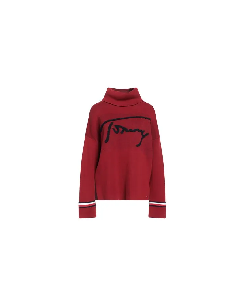 Tommy Hilfiger STRICKWAREN - Rollkragenpulloverauf YOOX.COM Ziegelrot