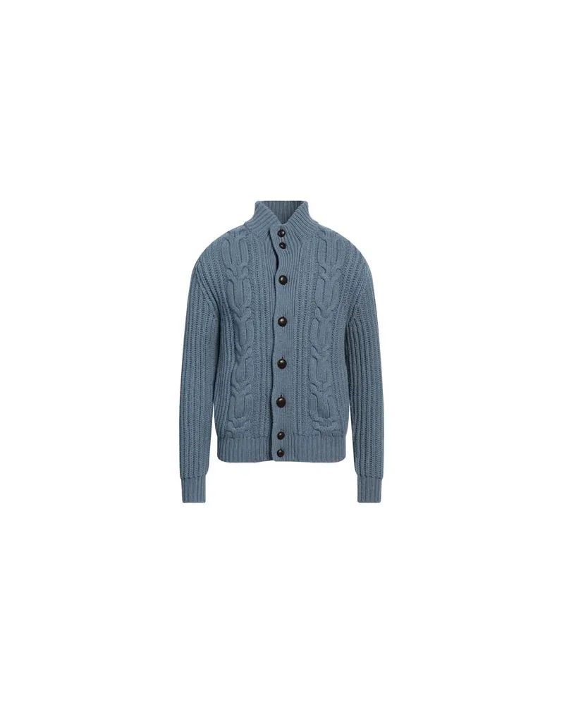 Malo STRICKWAREN - Strickjackenauf YOOX.COM Blaugrau