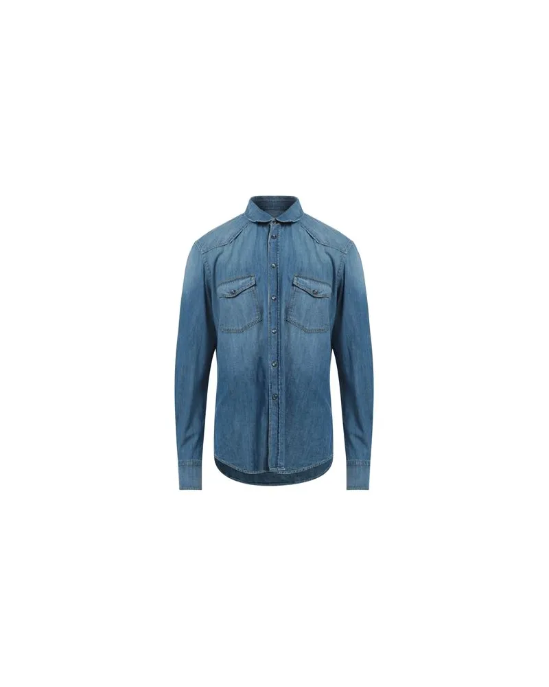 PT TORINO TOPS - Jeanshemdenauf YOOX.COM Blau