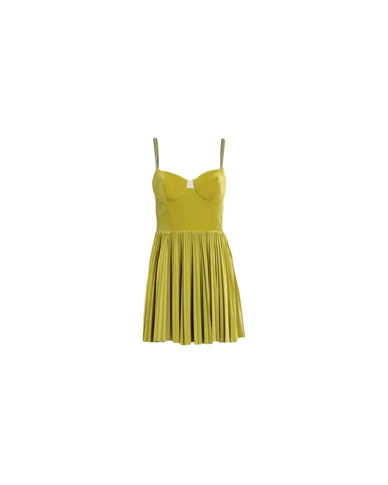 Elisabetta Franchi KLEIDER - Mini-Kleiderauf YOOX.COM Säuregrün