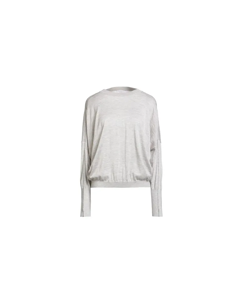 Brunello Cucinelli CASHMERE - STRICKWAREN - Pulloverauf YOOX.COM Hellgrau