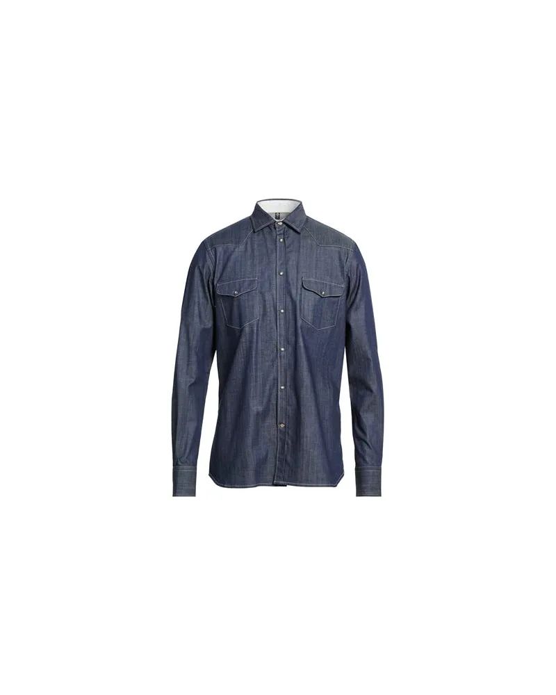 Dondup TOPS - Jeanshemdenauf YOOX.COM Blau
