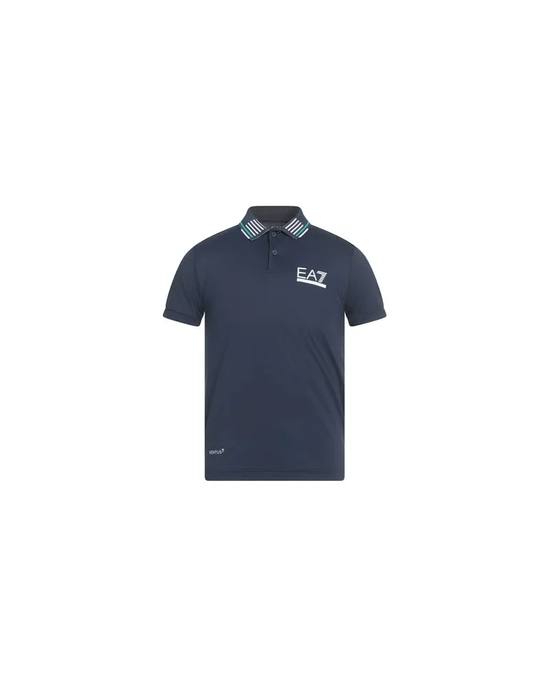 EA7 TOPS - Poloshirtsauf YOOX.COM Marineblau