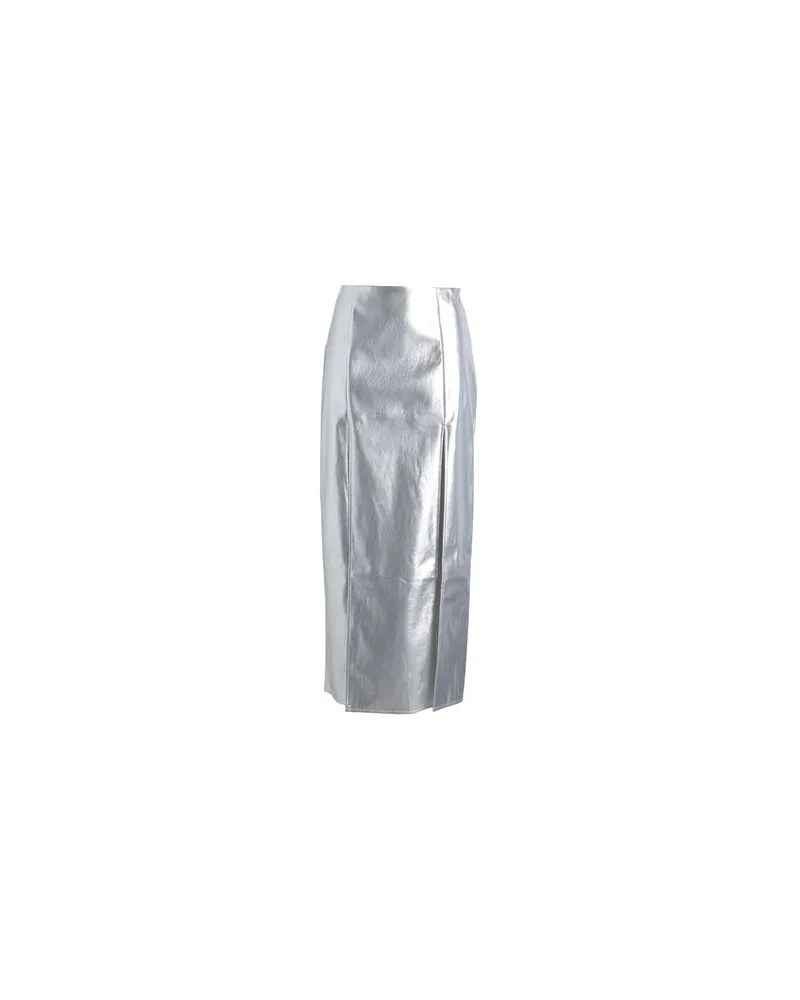 Topshop HOSEN & RÖCKE - Maxi-Röckeauf YOOX.COM Silber