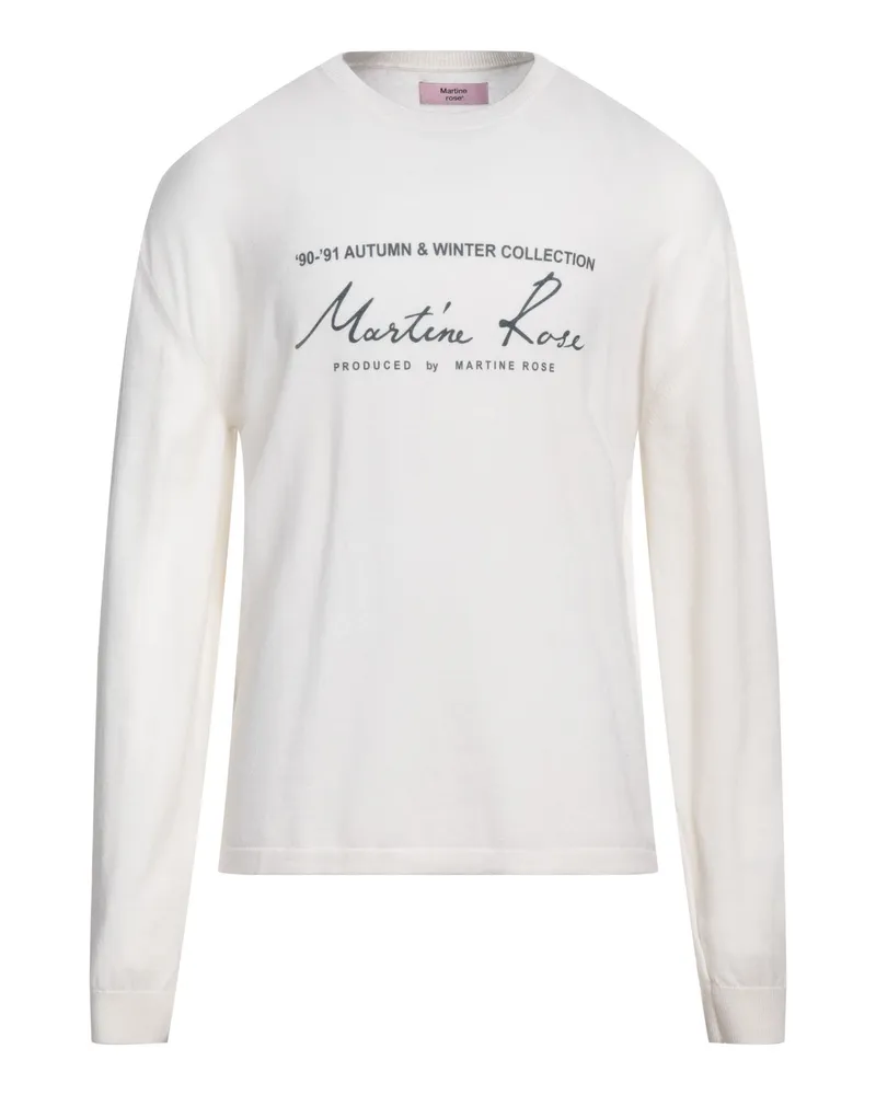 Martine Rose Pullover Elfenbein