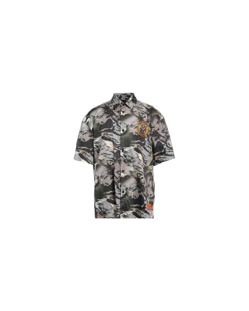 Heron Preston TOPS - Hemdenauf YOOX.COM Khaki