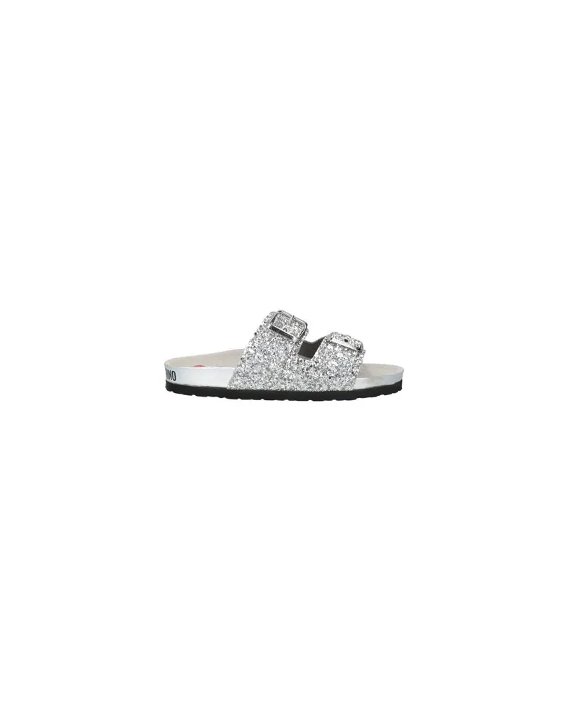 Moschino SCHUHE - Sandalenauf YOOX.COM Silber