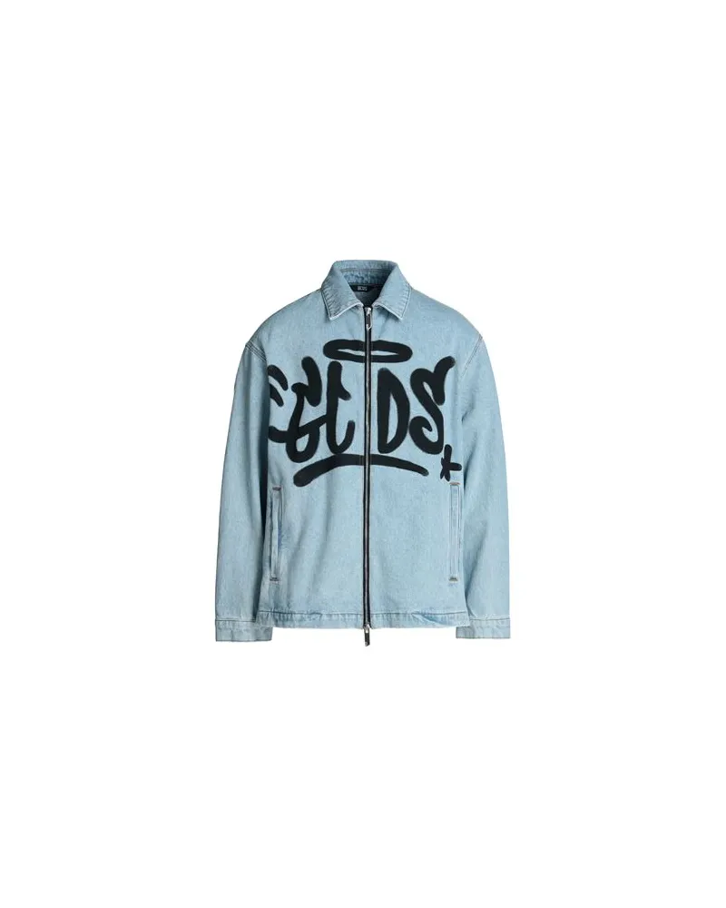 GCDS JACKEN & MÄNTEL - Jeansjacken/Mäntelauf YOOX.COM Blau