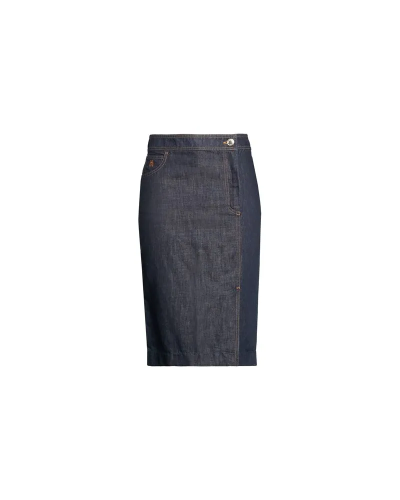 MOORER HOSEN & RÖCKE - Jeansröckeauf YOOX.COM Blau