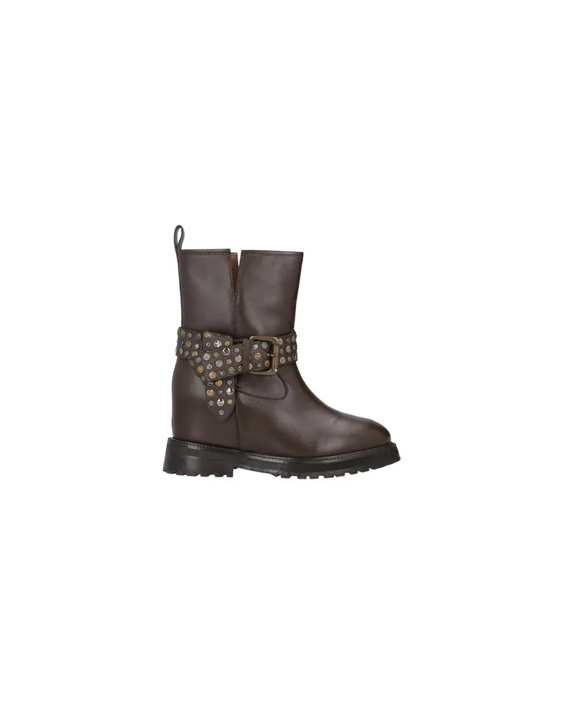 Emanuelle Vee SCHUHE - Stiefelettenauf YOOX.COM Dunkelbraun