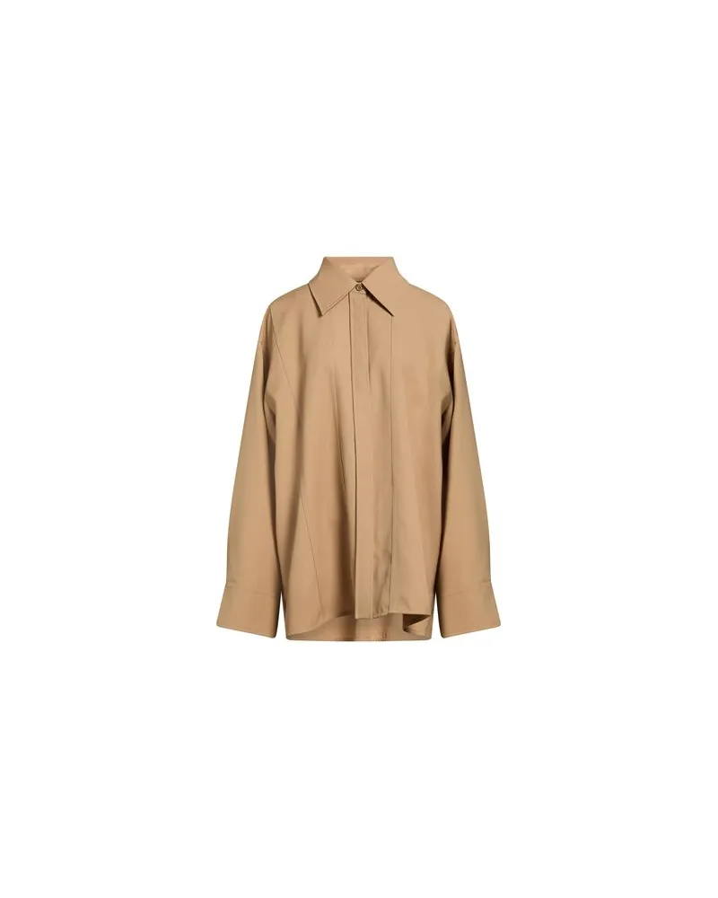 Jil Sander TOPS - Hemdenauf YOOX.COM Sand