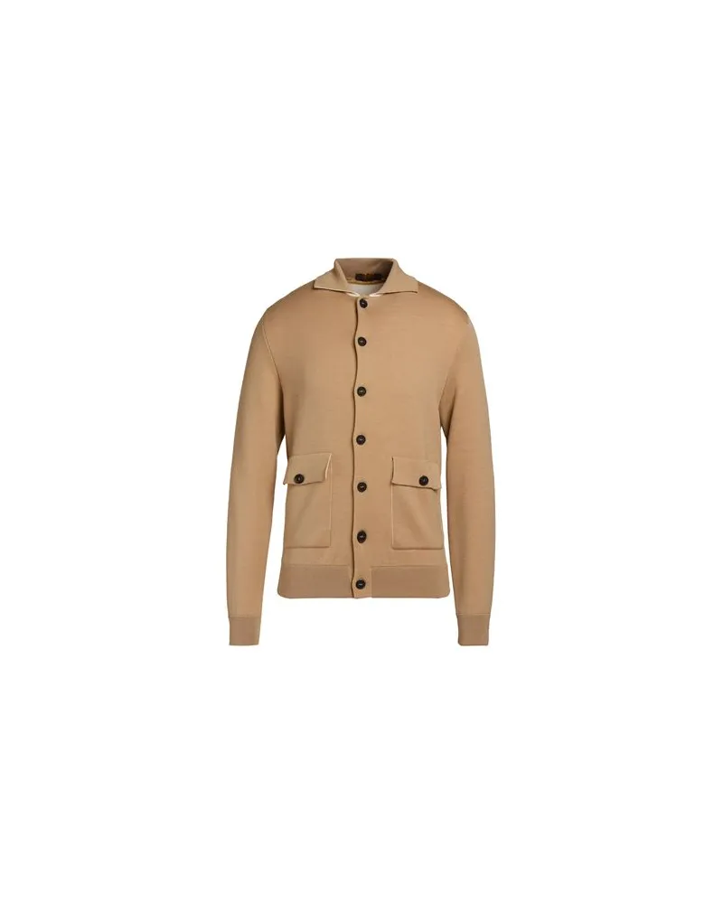 MOORER STRICKWAREN - Strickjackenauf YOOX.COM Kamel